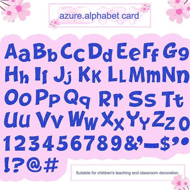 216 Pcs Glitter Bulletin Board Letters for Classroom Numbers Alphabet Poster Board Letters