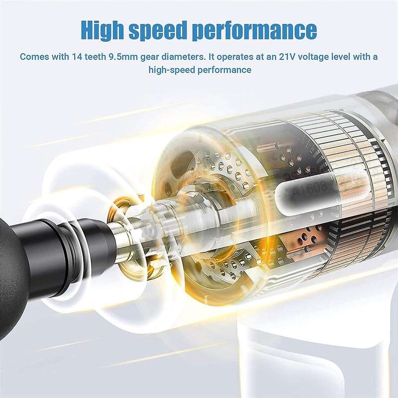 21V RS550 DC Motor 14Teeth 9.5mm Gear for Mini Chain Saw Electric Motor Engine Drill Rechargeable Po