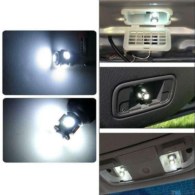 21X Interior LED Reading Dome Light T10 BA9S 5050 Cool White Bulb Bright Replace