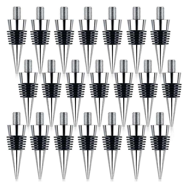 21pcs Bottle Stopper Zinc Alloy Wine Bottle Stopper Kits Ring Wine Topper Reusable Wine Corks Bottle