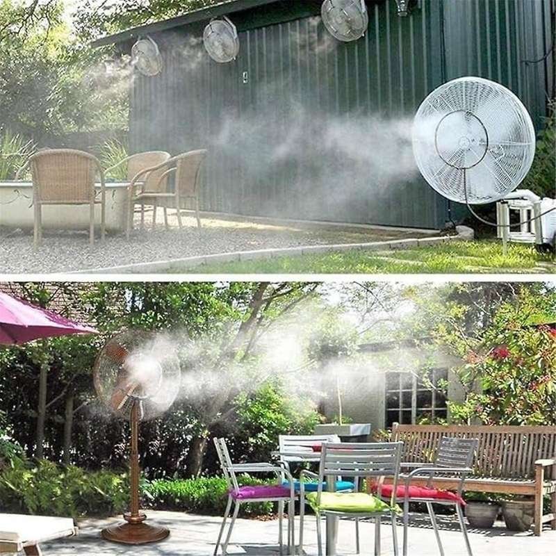 22 Inches Summer Cooling Fan Kit, Water Fan Kit, Suitable for Gardens, Swimming Pools, Yards