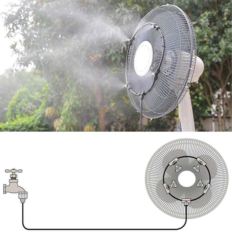 22 Inches Summer Cooling Fan Kit, Water Fan Kit, Suitable for Gardens, Swimming Pools, Yards