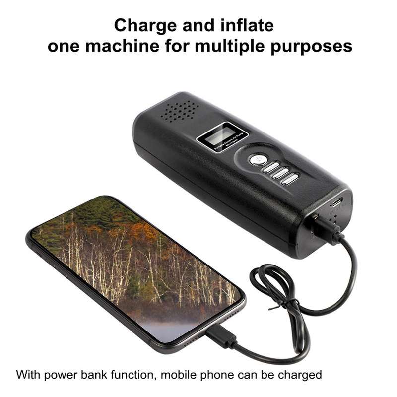 2200MA Portable Car Lithium Battery Air Pump Intelligent Wireless Digital Display Tire Air Pump Phon