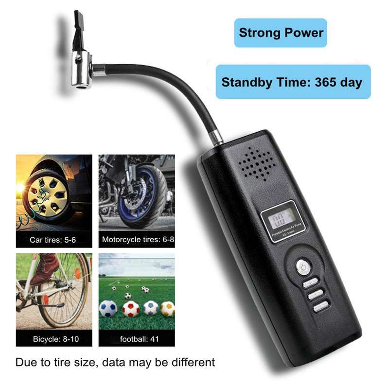 2200MA Portable Car Lithium Battery Air Pump Intelligent Wireless Digital Display Tire Air Pump Phon
