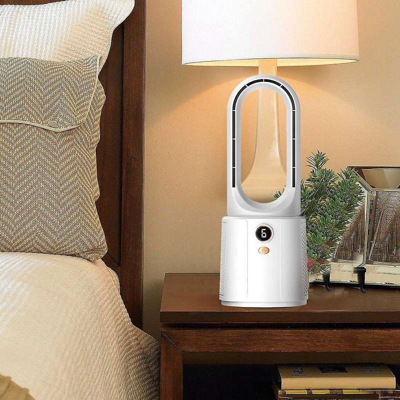 2200mah Summer Bladeless Fan Air Circulation Fan Portable Silent Fan Usb Charging High Wind Power Fa