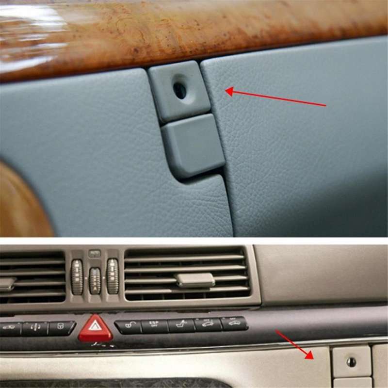 2206800284 Glove Box Handle Cover Lid Lock Switch Cover with Hole for S-Class W220 1998-2005 Yellow