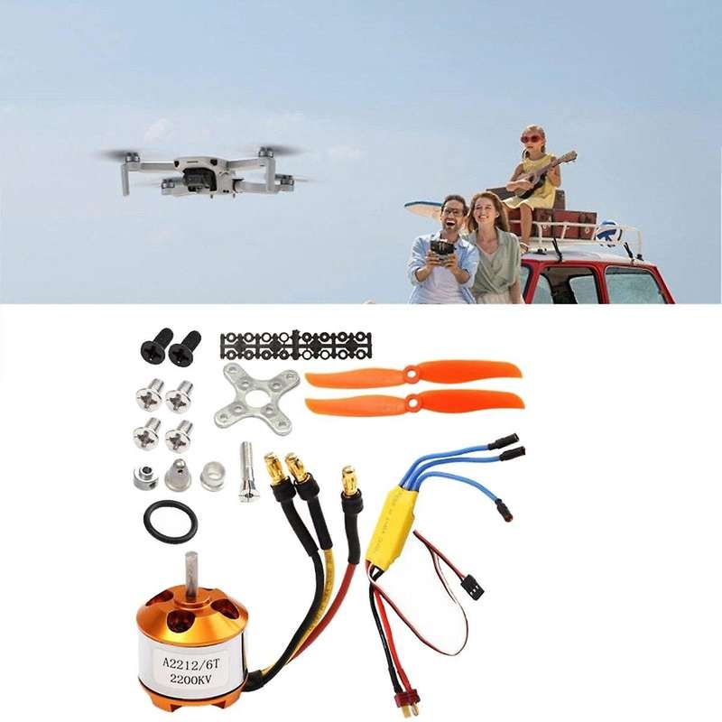 2212 2200kv Motor+30a Esc+6035 Propeller+propeller Protector Electric Motor Kit for Rc Airplane Mot