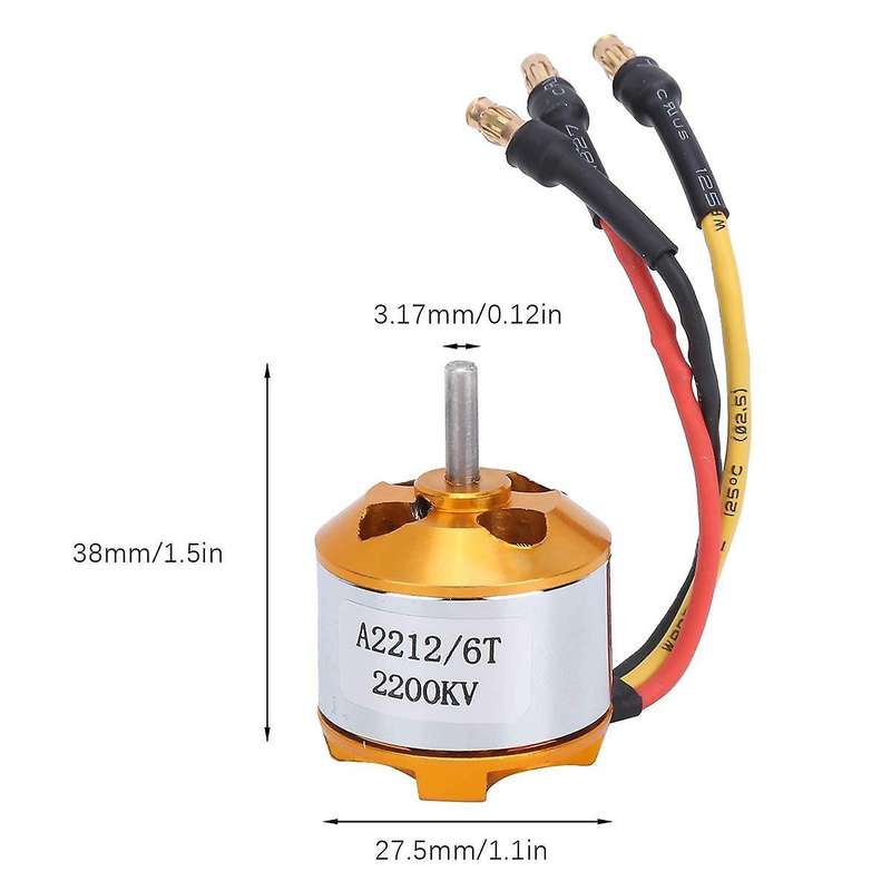 2212 2200kv Motor+30a Esc+6035 Propeller+propeller Protector Electric Motor Kit for Rc Airplane Mot