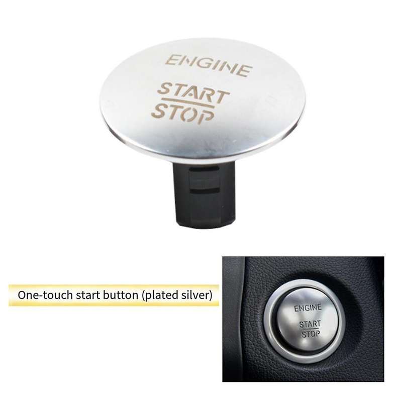 2215450714 Car Keyless Start and Stop One-Button Start Button Switch for - All Series Silver