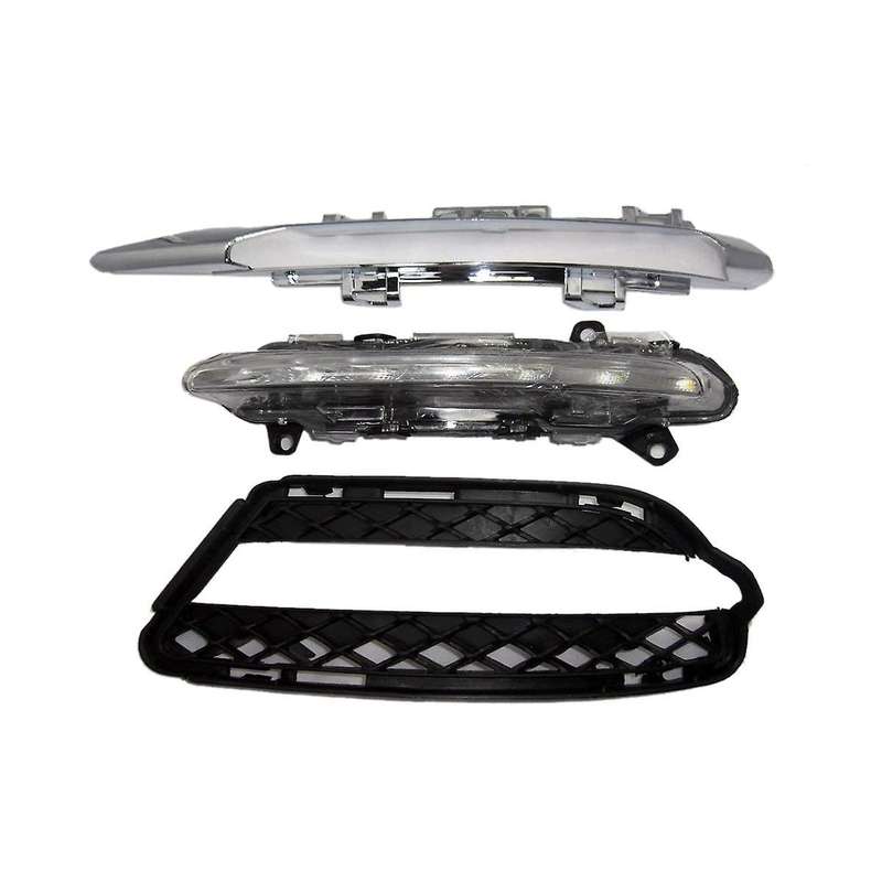 2218201756 2218201856 Fog Light Grille with Light Led Daytime Running Light Grille Kit for S-class