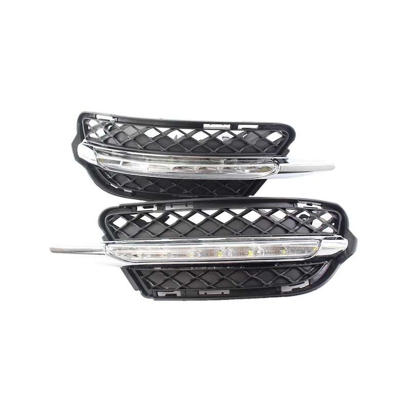 2218201756 2218201856 Fog Light Grille with Light Led Daytime Running Light Grille Kit for S-class W