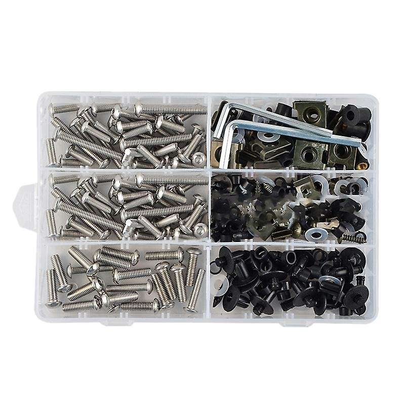 223PCS Universal Motorcycle Fairing Bolts Body Modification Bolts for YZF R1 R3 R6 R6S R25 FZ1 FZ6 F