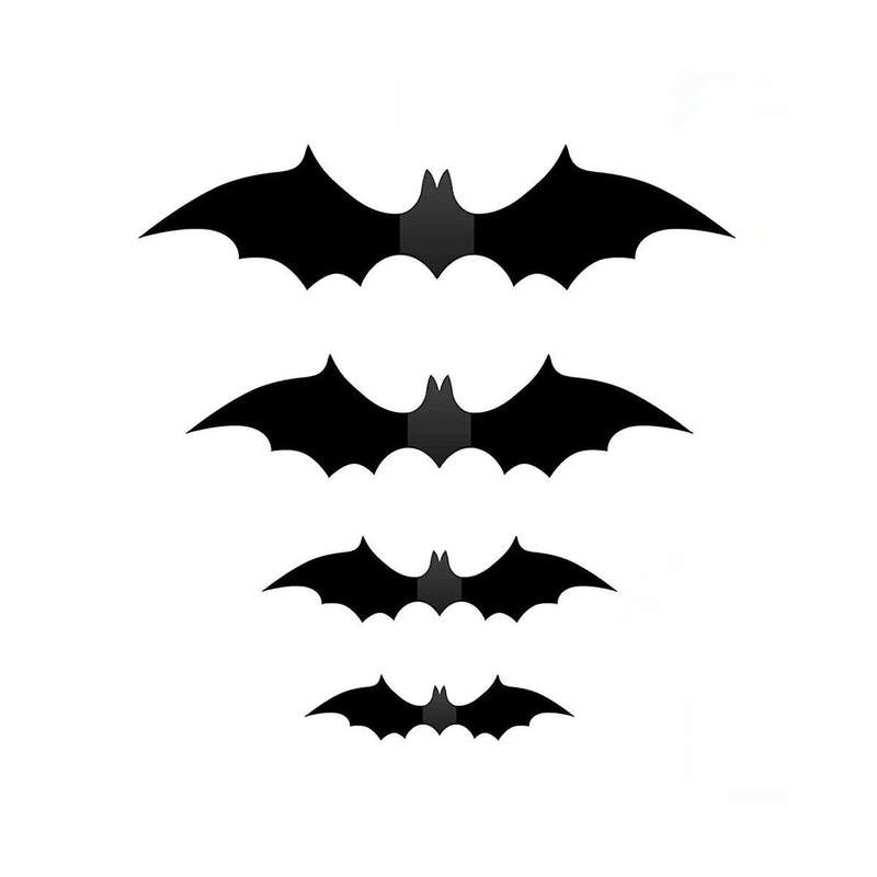 224Pcs Halloween Decoration Bat Stickers Home Decor DIY for Halloween Wall Stickers Halloween Decora