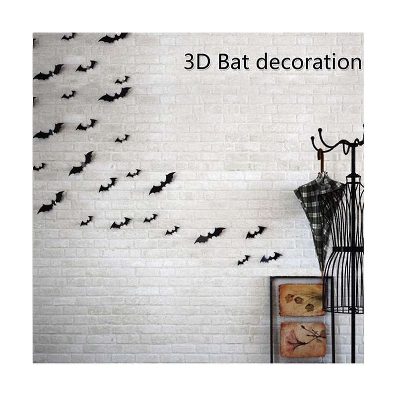 224Pcs Halloween Decoration Bat Stickers Home Decor DIY for Halloween Wall Stickers Halloween Decora