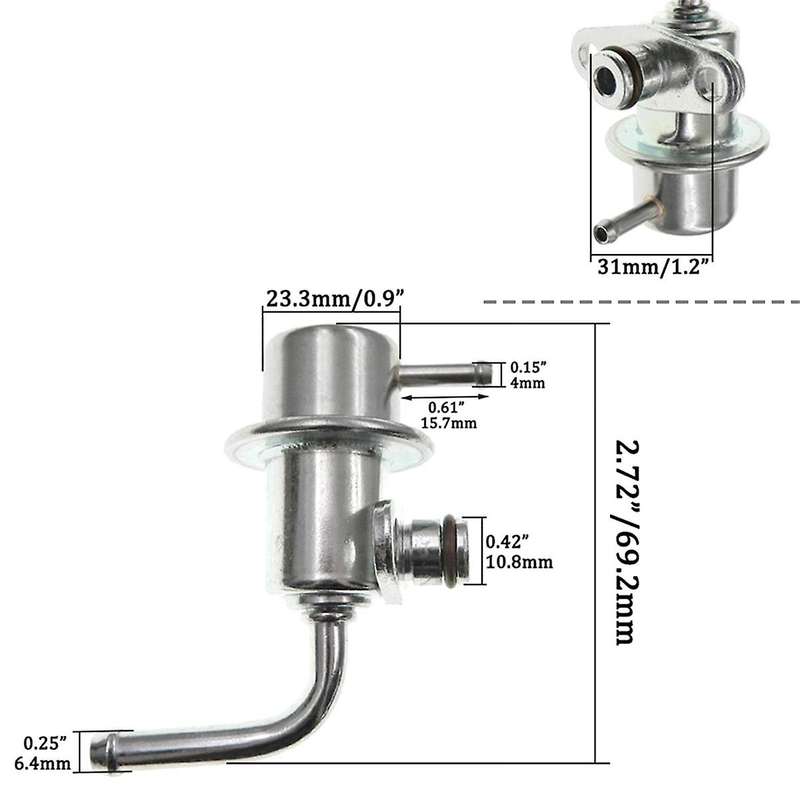 22670-41B00 5G1284 Fuel Pressure Regulator for 200SX Sentra 1.6L 1.8L 1995-1998-2020 GA16DE 158-091