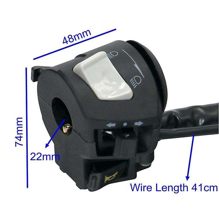 22mm Motorcycle Handle Bar Left Right Switches Horn Turn Signal Headlight Electric Handlebar Contro