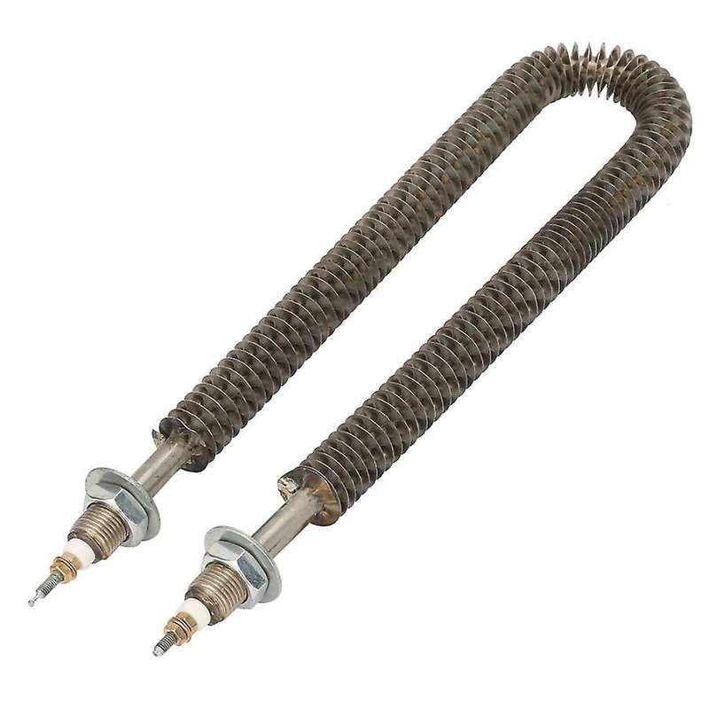 22cm/8.7 inch U Type Finned Electric Heat Tube Stainless Steel Fin Heating Elements Water Heater Ove