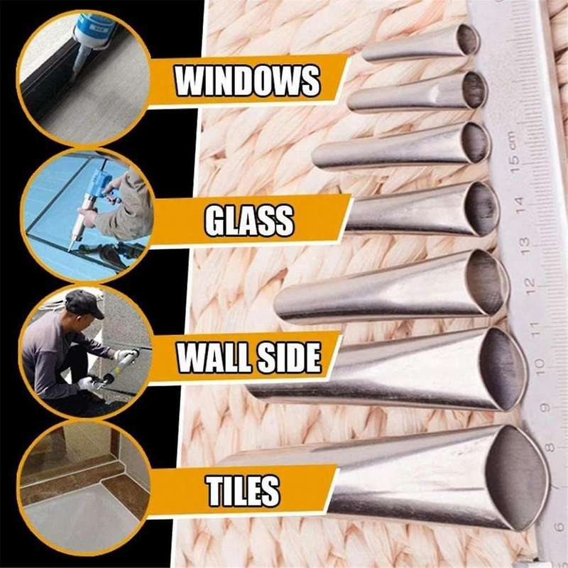 22pcs Set Of Beautiful Seam Nozzle Is Coated with Stainless Steel Sealant for Water Joint Of Kitche
