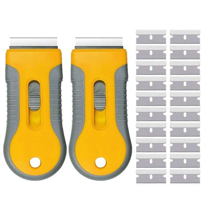 22-piece Sticker Decal Label Glue Residue Cleaning Tool Mini Scraper Blade Combination Dressing