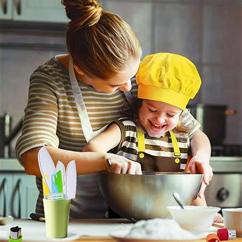 22-Piece Children's Kitchen Tool Set, Cutting Board, Apron, Hat, Cooking Toys to Cultivate Children'