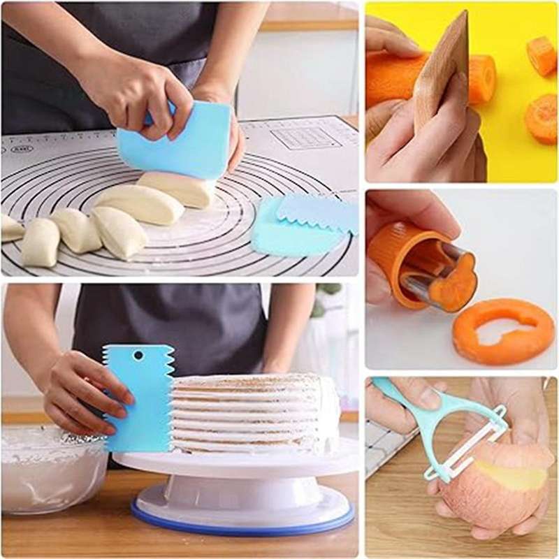 22-Piece Children's Kitchen Tool Set, Cutting Board, Apron, Hat, Cooking Toys to Cultivate Children'