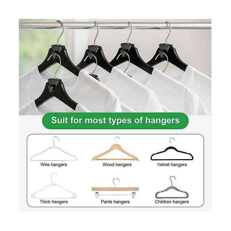 22pcs Space Saving Closet Storage Shelves Hanger Extender for Heavy Duty Cascading Connection Hook