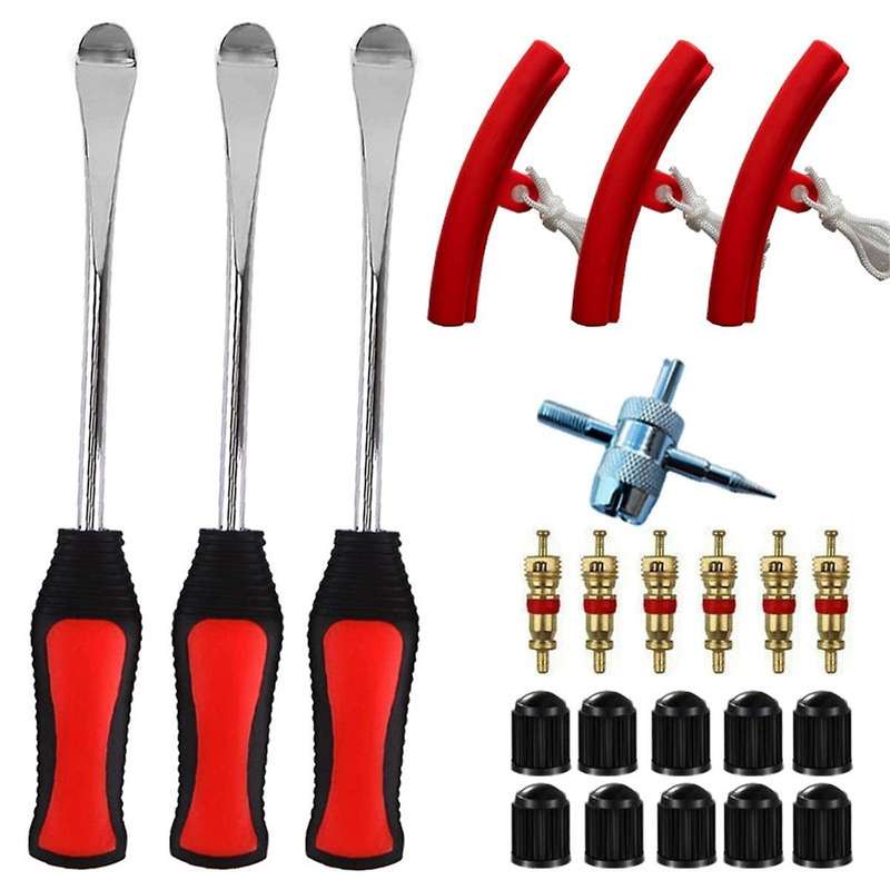 22PCS/Set Car Wheel Rim Protector Tire Changing Lever Tools Auto Spoon Tire Kit Wheel Guard Rim Tyr