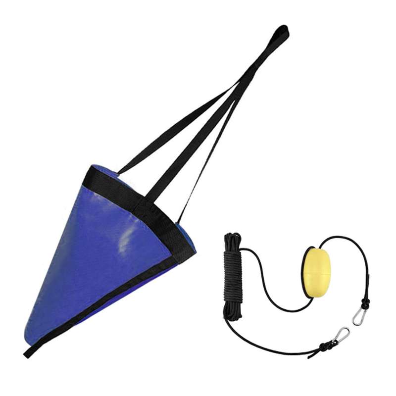 24 Inch Kayak Canoe Boat Marine PVC Sea Anchor Drift Anchor Drogue Drifting Kayak Tow Rope Line with