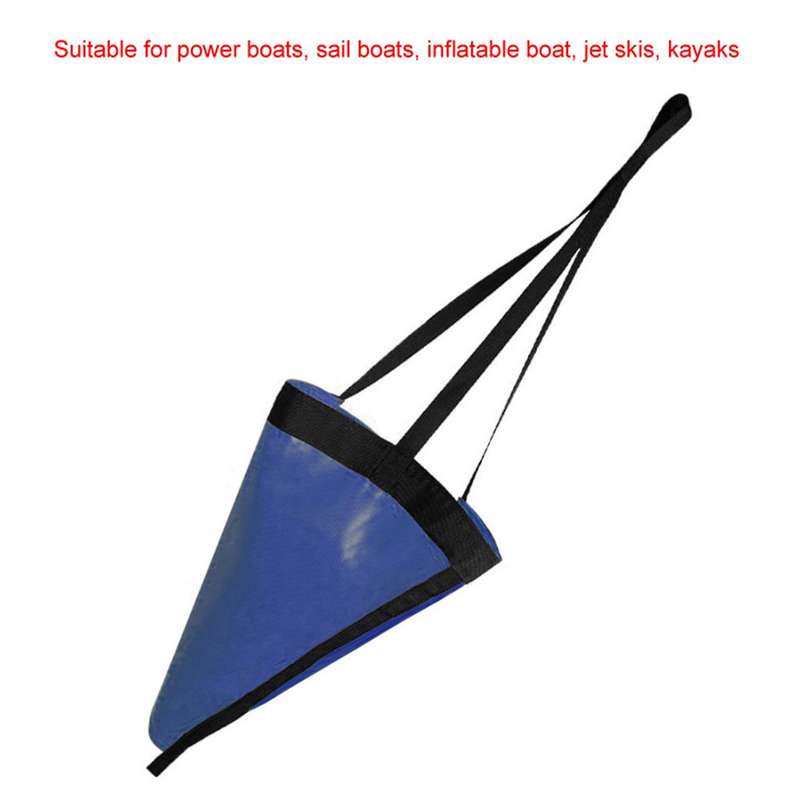 24 Inch Kayak Canoe Boat Marine PVC Sea Anchor Drift Anchor Drogue Drifting Kayak Tow Rope Line with