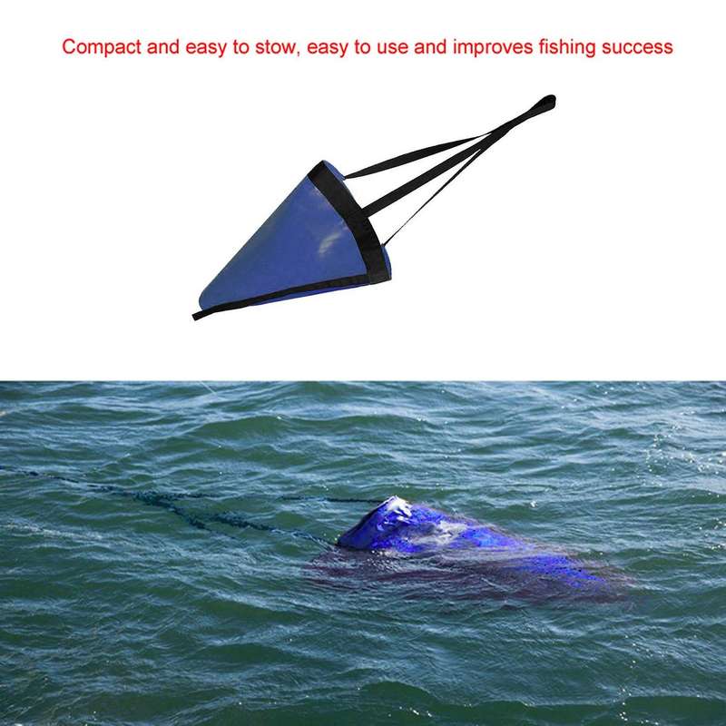 24 Inch Kayak Canoe Boat Marine PVC Sea Anchor Drift Anchor Drogue Drifting Kayak Tow Rope Line with