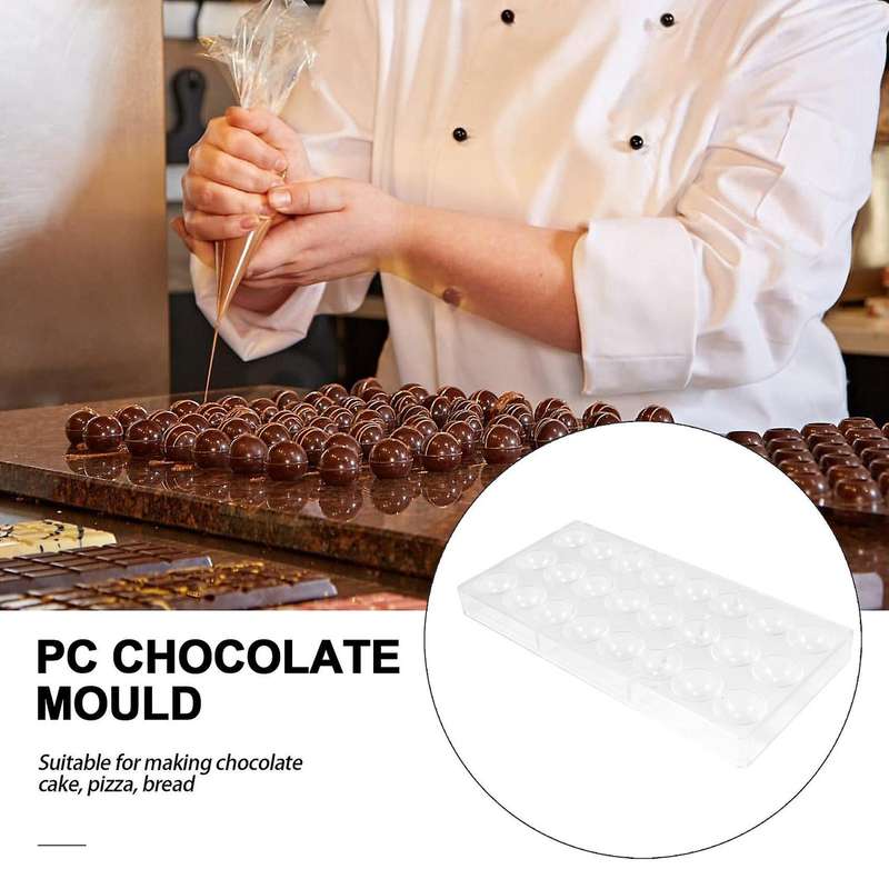 24 Holes Semi Sphere Chocolate Mould Candy Maker Mold Bakeware