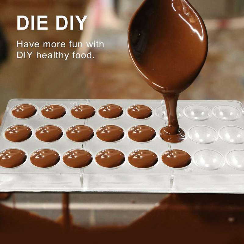 24 Holes Semi Sphere Chocolate Mould Candy Maker Mold Bakeware