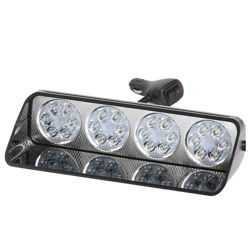 24 Led Emergency Warning Car Truck Dash Windshield Flash Strobe Light, High Intensity 18 Modes with