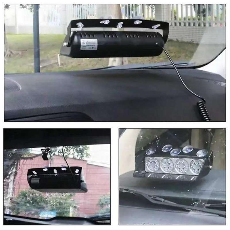 24 Led Emergency Warning Car Truck Dash Windshield Flash Strobe Light, High Intensity 18 Modes with