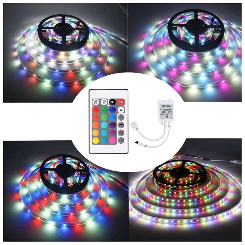 24 Keys Remote Control+dc12v Led Controller Rgb Control Box Ir Light Strip Controller for 5050 2835