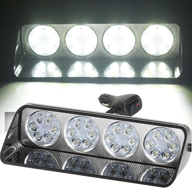 24 Led Emergency Warning Car Truck Dash Windshield Flash Strobe Light, High Intensity 18 Modes with
