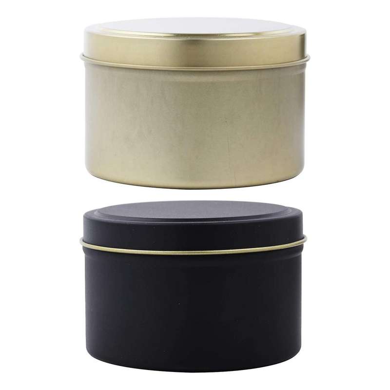 24 Pack Candle Tin Cans with Lids, 8 Oz, Metal Candle Jars for DIY Candle Making, Arts & Crafts, Par