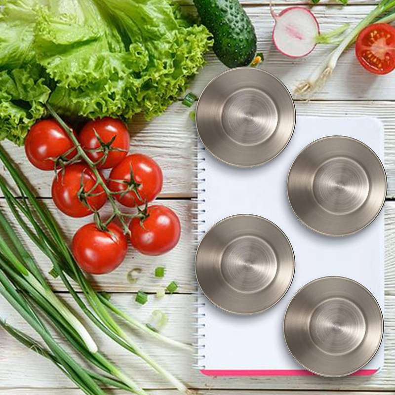 24 Pack Stainless Steel Condiment Sauce Cups,Commercial Grade Dipping Sauce Cups,Ramekin Condiment C