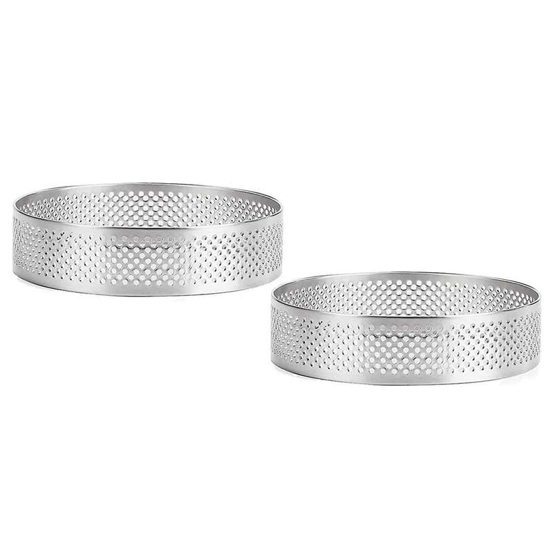 24 Pack Stainless Steel Tart Rings, Cake Ring,round Cake Baking Tools
