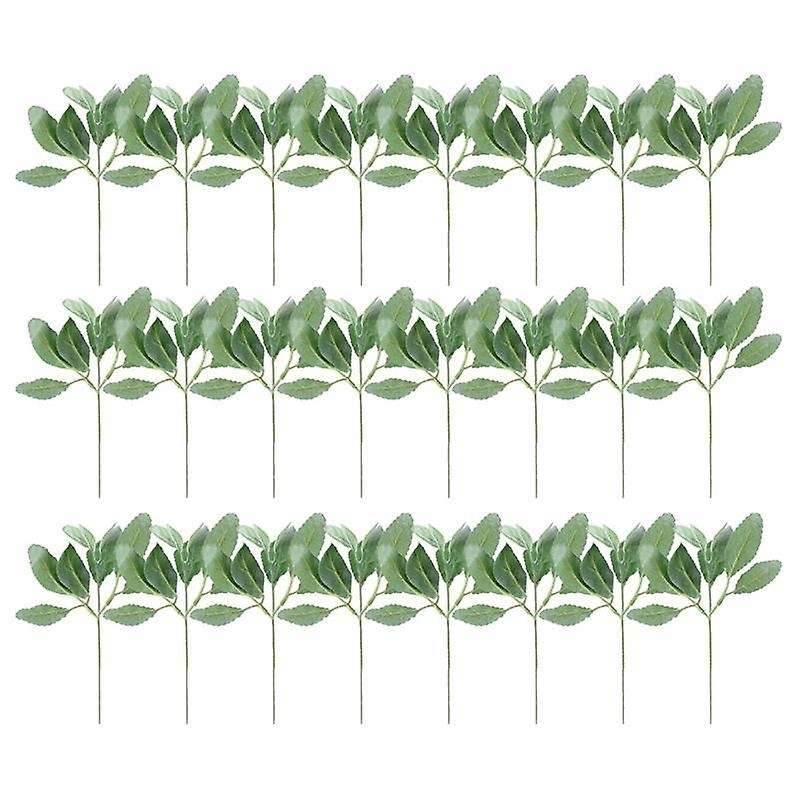 24 Pcs Artificial Flocked Lambs Ear Greenery Stems Faux Lambs Ear Stems Lamb's Ear Faux Greenery De