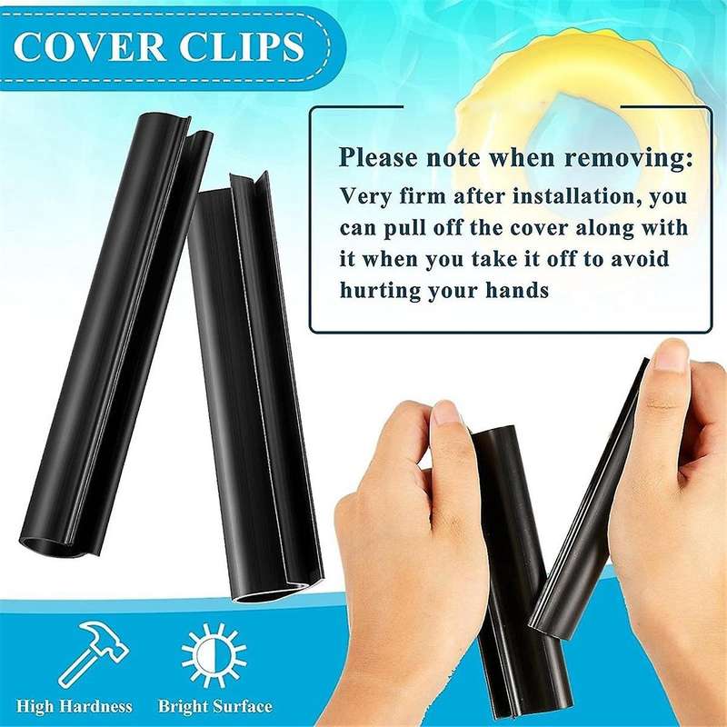 24 Pcs Pool Cover Clip, Winter Swimming Pool Cover Clips Above Ground Cover Clips for Secure Your Wi