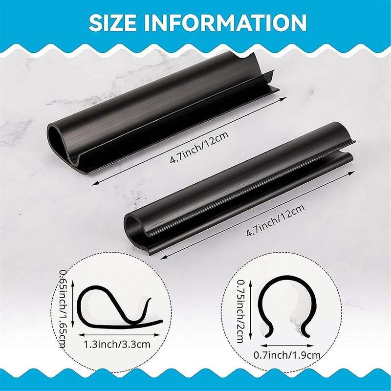 24 Pcs Pool Cover Clip, Winter Swimming Pool Cover Clips Above Ground Cover Clips for Secure Your Wi