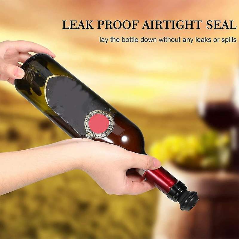24 Pieces Wine Stopper Resealable Wine Pump Vacuum Stoppers Vacuum Wine Stopper Reusable Wine Saver