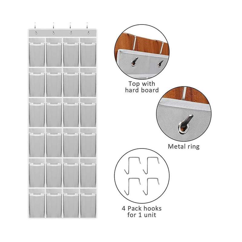 24 Sundries Shoes Hanging Bag Multi-pocket Shoes Bag Door Storage Hanging Bag