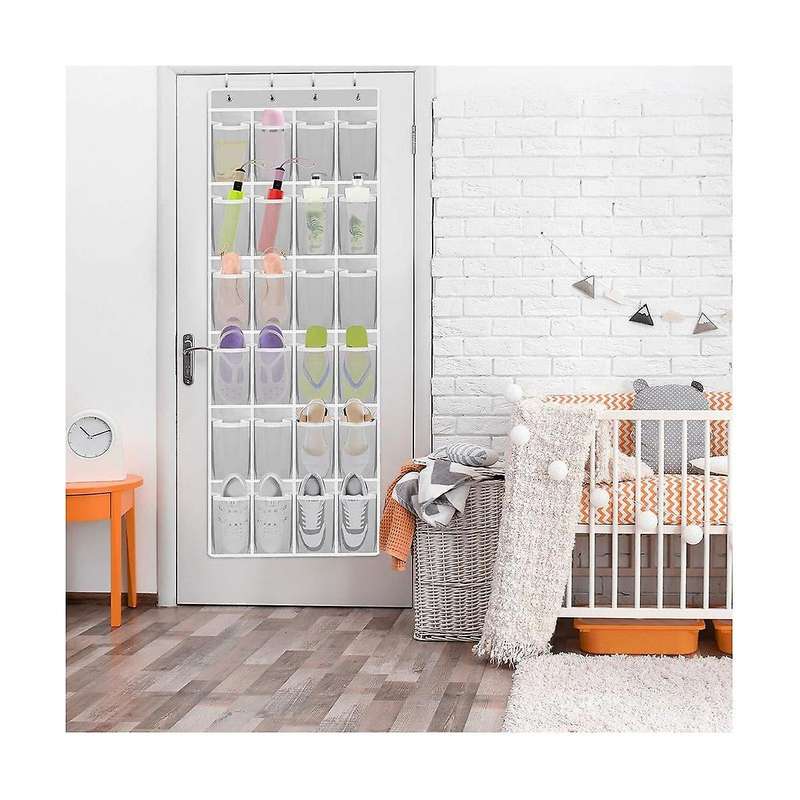 24 Sundries Shoes Hanging Bag Multi-pocket Shoes Bag Door Storage Hanging Bag