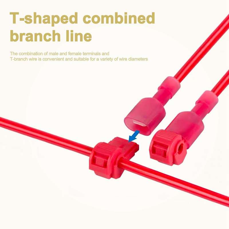 240 Pcs T-tap Wire Connectors, -stripping Quick Splice Electrical Wire Terminals, Insulated Male Qu