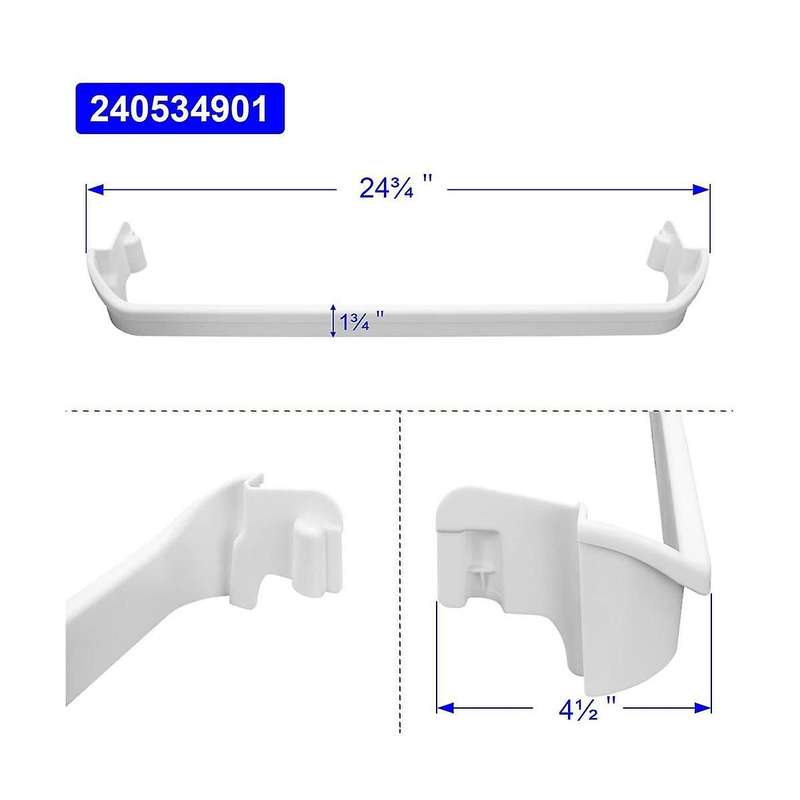 240534701 and 240534901 Refrigerator Door Shelf Rack Bar for Replaces Ap3214631, Ps734936, Ap3214630