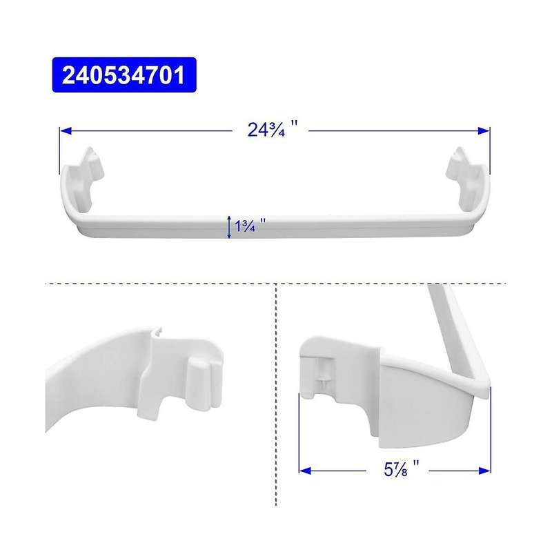240534701 and 240534901 Refrigerator Door Shelf Rack Bar for Replaces Ap3214631, Ps734936, Ap3214630