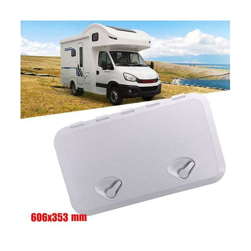 243x607mm Square Deck Cover Hatch Cover Hand Hole Cover Abs Plastic Anti-aging Marine Yacht Speedboa