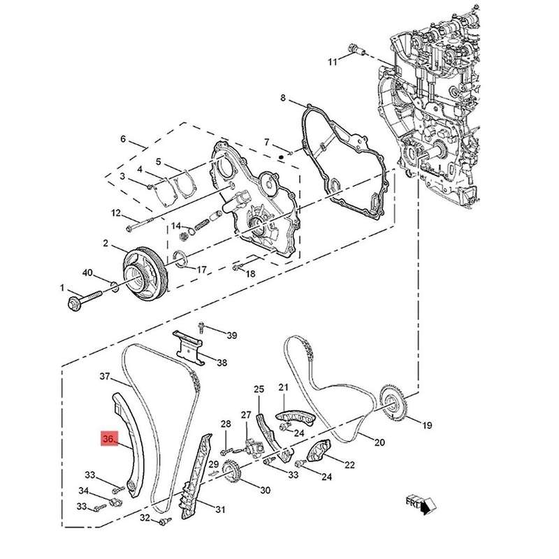 24449448 13104978 90537337 Timing Chain Guide Rail Repair Kit for Captiva Sport Classic Cobalt Regal